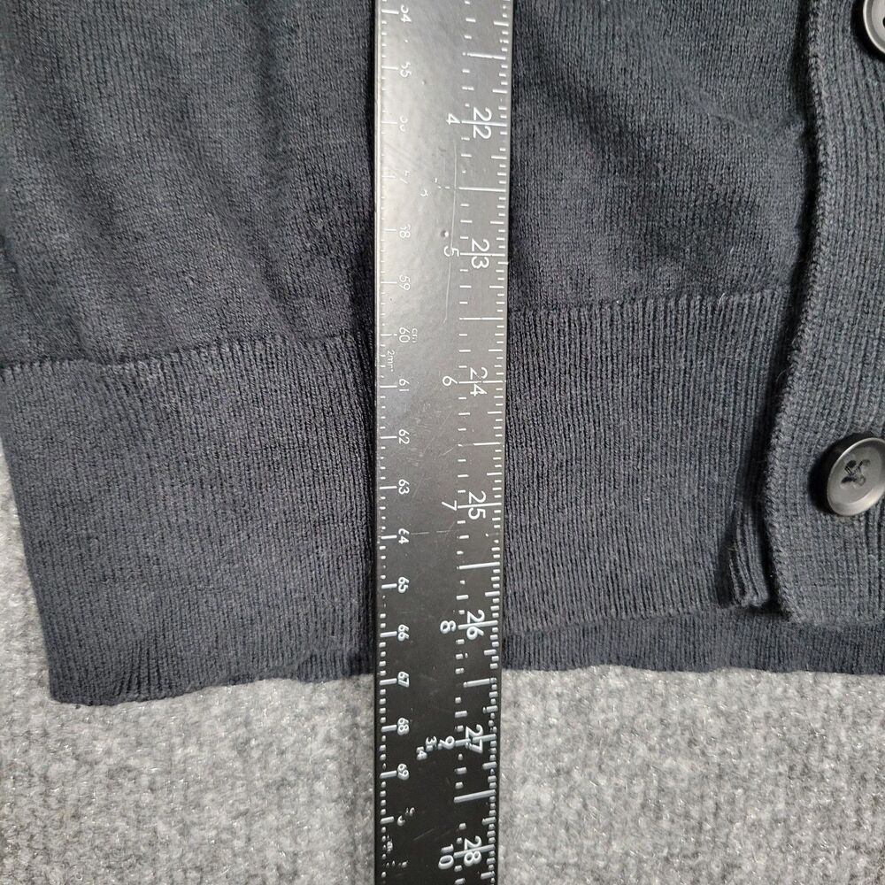 BANANA REPUBLIC Black Silk Cashmere Blend Button Cardigan Academia SIZE SMALL - Picture 10 of 11